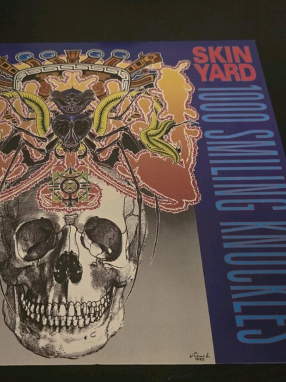 Skin Yard 1000 Smiling Knuckles LP Vinyl Record 1991 Cruz Seattle Grunge